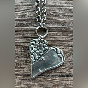 Silver Heart Pendant Necklace